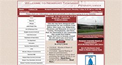Desktop Screenshot of newporttownship.org
