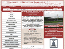 Tablet Screenshot of newporttownship.org